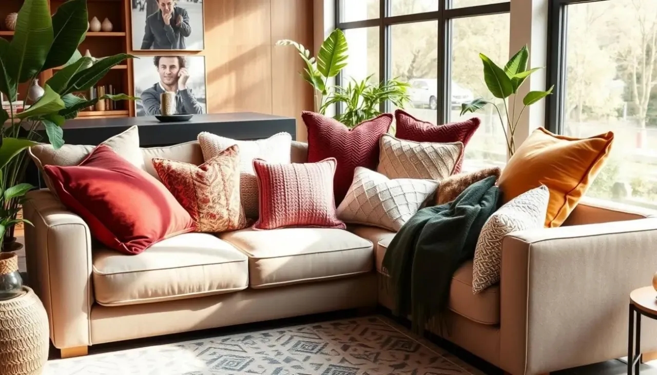 Jak ułożyć poduszki na narożniku, aby stworzyć przytulne wnętrze